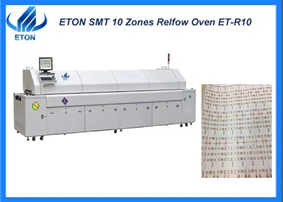 Produksi Panel Ganda 10 Zona Oven Reflow SMT